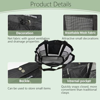 Large Mesh Shower Caddy Portable Tote,Quick Drying Bag for Travel,University Dorm,Camping,Beach,Gym,Swimming Pool,RV