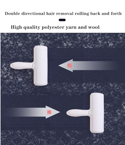 Reusable Pet Hair Remover & Lint Roller - Effortless Cat and Dog Fur Removal for Furniture, Couch, Carpet, Clothing, and Bedding - Portable Multi-Surface Cleaning Tool