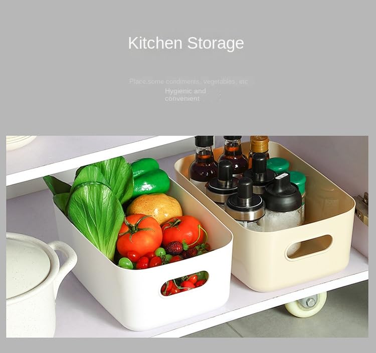 Plastic Storage Bins and Baskets for Efficient Home Classroom Organization Plastic Storage Container Under Bed,Under Sink Bathroom Organizer (Large white.) - style: Large white.