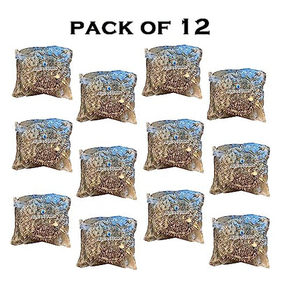 AquaNation Premium Stainless Steel Scouring Pads [Large 50 Gram] | Heavy Duty 12 Pack | Industrial & Commercial Grade Steel Wool Scrubbers | Individually Wrapped Scrubbing Sponges