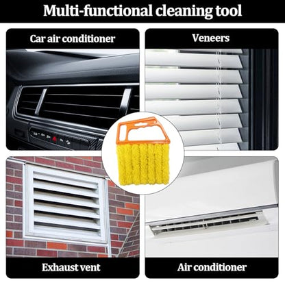 4 Pcs Window Venetian Blind Cleaner Duster Tool, Reusable 7 Finger Dusters Brush Dusting Cleaner Tool for Dust Removal in Blinds, Fans, and Air Vents - style: 4 Pcs