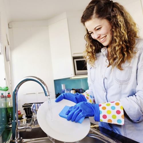 Large Cellulose Sponges, Kitchen Sponge for Dish, Thick Heavy Duty Scrub Pads, Non-Scratch Scrubber for Household/Cookware/Bathroom/Office/Boat 5.5" x 3" x 1" (7 Pack) Mixed - color: Mixed