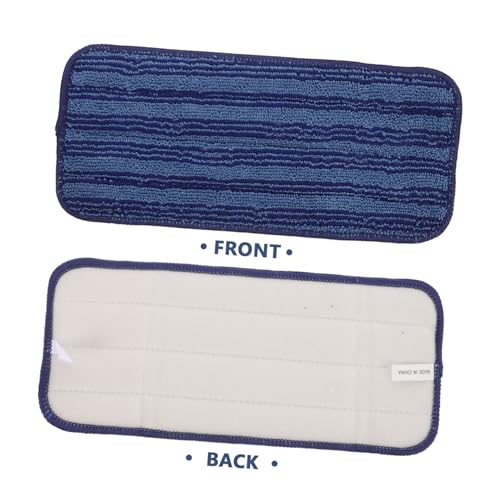 Beavorty Reusable Microfiber Mop Pads for Flat Mop Replacement Heads Versatile Washable Pads for Multi Surface Cleaning Dual Functionality for Wet Dry Use