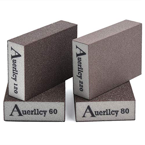 Sanding Sponge,Auerllcy Coarse/Medium/Fine/Superfine 8PCS 4 Different Specifications Sanding Blocks Assortment,Washable and Reusable. - style: 8PCS-M