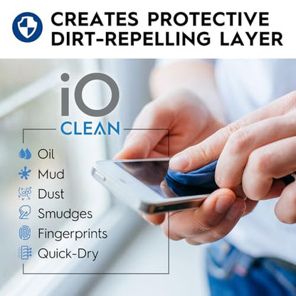 Screen Cleaner Spray (16oz - 473ml) – Best Large Cleaning Kit for LCD LED OLED TV, Smartphone, iPad, Laptop, Touchscreen, Computer Monitor, Electronic Devices, Microfiber Cloth Wipes and 2 Nozzles - size: 16 Fl Oz (Pack of 1)