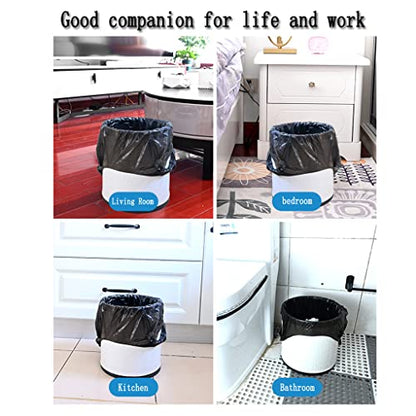 Small Black Trash Bags,200 Counts Thicken Value Pack 4 Gallon Trash Bag,Small Garbage Bags for Office,Kitchen,Bedroom Waste Bin
