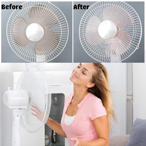 Fan Cleaner Brush Bendable Fans Duster Reusable Dust Remover Plastic Dust Cleaner Flexible Microfiber Head Ceiling Brush for Fans Air Conditioning Home Car Vents Curtain Box Fan Shutters, 3 Pcs