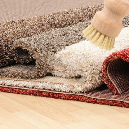 VOSAREA Natural Fiber Palm Scrub Brush 2pcs, Stiff Sisal and Coconut Bristle Kitchen Cleaning Brush Set for Pots, Pans, and Dishes, Eco-Friendly Household Scrub Tool for Kitchen Use