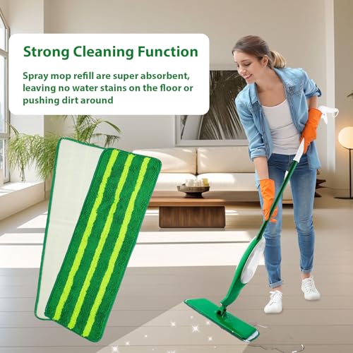 3 Pack Spray Mop Pad Refill,Reusable Microfiber Spray mop Replacement Head for Multi-Surface Floor Dry and Wet Cleaning mop pad for Multi-Layer Floors(Pads only)