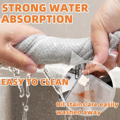 Multifunctional Non-Scratch Wire Dishcloth,2025 New Steel Wire Dish Towel for Wet and Dry Wire Dishcloth for Dishes Sinks Counters Tops of Stoves(5pcs)