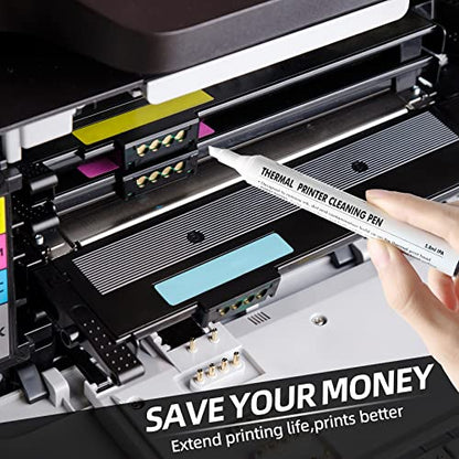 Thermal Printer Cleaning Pen - Thermal Pen Cleaner Printhead Cleaning Pen Cleaning Kit, Thermal Printer Cleaning Pen for Thermal Printer Card Printer (5PCS) - size: 5PCS