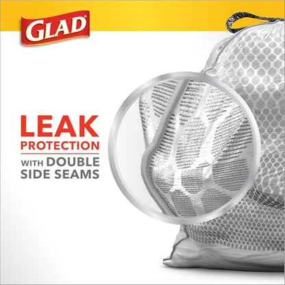 CLO78564 - Glad ForceFlex Tall Kitchen Drawstring Trash Bags - size: 120 Count (Pack of 1)