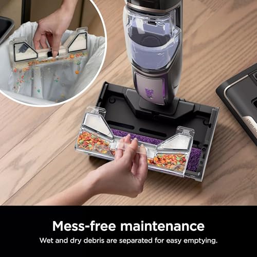 Shark Steam Pickup 3-in-1 Steam Mop Pickup Debris, Deep Scrubs, Steam, & Sanitizes Sealed Hard Floors - All At Once, Lightweight Steam Cleaner for Home with Sealed Hard Floors (Renewed) (Purple) - color: Purple