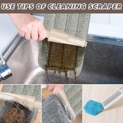 HOMTOYOU Wet Spray Mops with 10 Reusable Pads: Wet Mop for Hardwood Tile Wood Laminate Vinyl - Absorbs Pet Hair Dust
