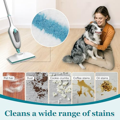 4Pack Steam Mop Pads Replacement for Black+Decker Steam Mop SM1600, SM1610, SM1620, HSM13E1, HSMC1300FX, HSMC1321, HSMC1361SG Cleaner Black and Decker Steam Mop Replacement Pads - color: Steam Mop Pads- 4Pack