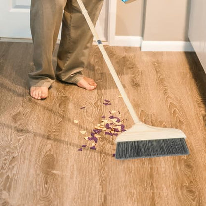 Long Handle Telescopic Broom for Floor Cleaning Soft Brush Sweeping Broom Reusable Soft Bristles Home Office Use