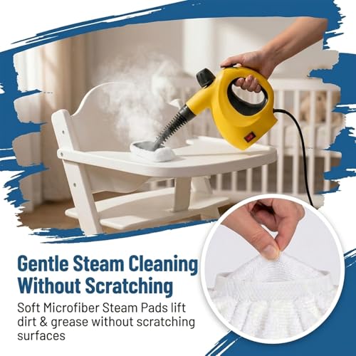 Tidy Monster 12 Pack Microfiber Cloth Covers, Washable Steam Cleaner Accessories Compatible with Bissell Steam Shot 39N7A/39N7V, McCulloch, PurSteam, Wagner & Dupray - color: 12 Pack White