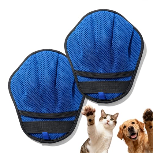 2026 New Pet Hair Removal Glove Cat Dog Fur Remover Reusable Furniture Couch Lint Remover Tool (2PCS) - color: 2PCS