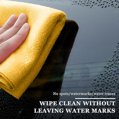50PCS Microfiber Towel Roll, 12×11.6 inch Washable Tear Away Cleaning Cloth, Reusable Ultra Absorbent Rags Scratch Free Quick Drying Towel Roll, Lint-Free Cloth for Car (Yellow) - color: Yellow