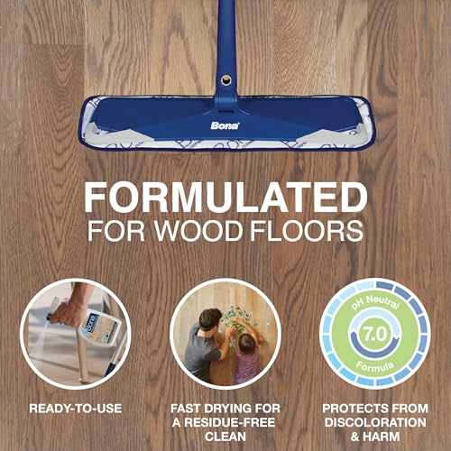Bona Hardwood Floor Cleaner Spray - 32 fl oz - Residue-Free Floor Cleaning Solution for Wood Floors - size: 32 Fl Oz (Pack of 1)