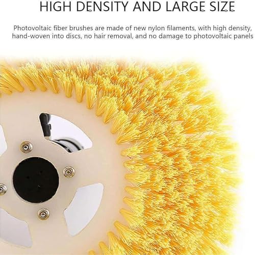 Solar Cleaning Brush,Telescopic Pole with Water Connection,with 5pcs Gloves,Low Water Consumption,for Cleaning Large Windows/High Walls/Signs/Roofs/Outdoor LED Screens 5.5m - color: 5.5m