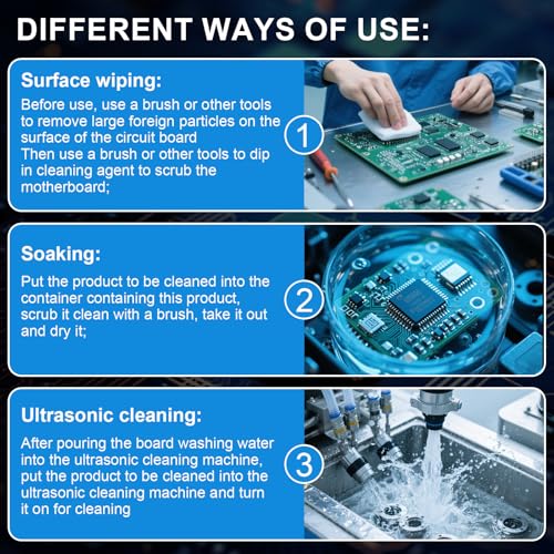 JAOJAO 250ml Electronic Contact Cleaner, Circuit Board Cleaner Fast Drying Precision Electronics Cleaning for Circuit Boards Appliance Control Boards Switches & Connectors, Transparent