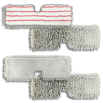 Replacement Mop Pads 4 Pack for GleamGaGa 16” x 5.2” Flat Mop B0FLN8FCCV, Dual-Sided Microfiber Refill Pads for Wet & Dry Floor Cleaning, Washable Dust Mop Pads for Hardwood, Tile & Vinyl