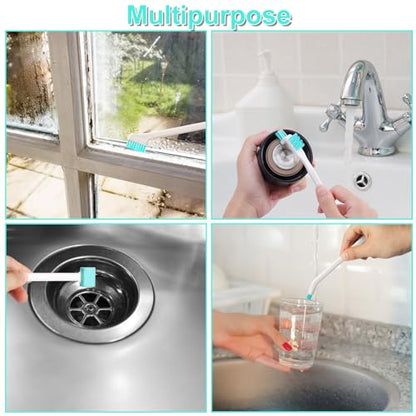 Ice Maker Cleaners Set, 10pcs Ice Machine Cleaning Brushes and 2pcs Double Ended Crochet Hook Household Cleaning Brush Detail Cleaner Brush for Gaps Corner Small Space