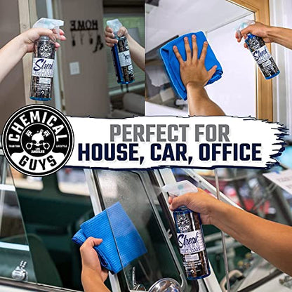 Chemical Guys Glass Cleaner Streak Free Window Spray - Works on Glass, Mirrors, Screens - Ammonia-Free, Safe on Tinted Windows, Car Windshield Cleaner for Trucks, SUVs, Home - 16 oz (Pack of 2) - style: 16 oz (Pack of 2)