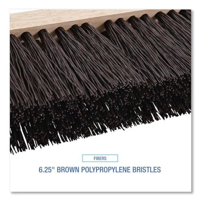 Boardwalk BWK73160 Street Broom Head, 16" Wide, Polypropylene Bristles