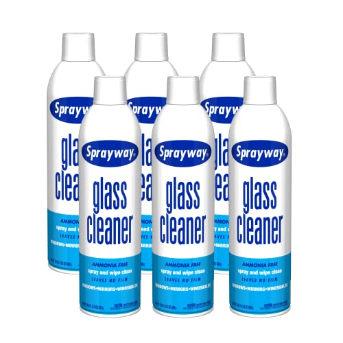 Sprayway Glass Cleaner with Foaming Spray for a Streak-Free Shine for Home and Automotive Use, 19 oz., Pack of 6 - size: 19 Fl Oz (Pack of 6)