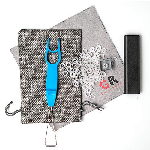 Mechanical Keyboard O Ring Switch Dampener with Keycap Puller Remover Brush Accessory Bag, for Cherry MX Kailh Box Gateron 40A-L (150pcs)