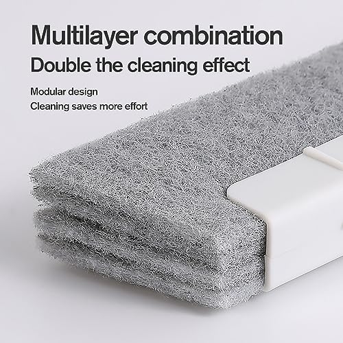 Window Groove Cleaning Brush,6Pack Window Door Track Cleaning Tool for Home,Magic Window Slot Groove Gap Cleaning Brush,Household Deep Cleaner Tool Kit for Track,Sill,Blinds
