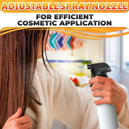 4 Pack Spray Nozzle for Bottles – Replace Broken Sprayers in Seconds with Spray Bottle Nozzle Replacement – Fits 8 Oz & 16 Oz Bottles, Trim-to-Fit Tube, Trigger Sprayer with Mist, Stream & Off Modes - color: Black, size: 4 Pack