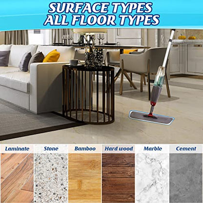 Microfiber Mop Pad, Spray Mop Replacement Heads for Wet Dry Mops, Machine Washable Reusable Household Replacement Pads for Hardwood and Hard Surface Floor Cleaning and Scrubbing(90 Pcs)