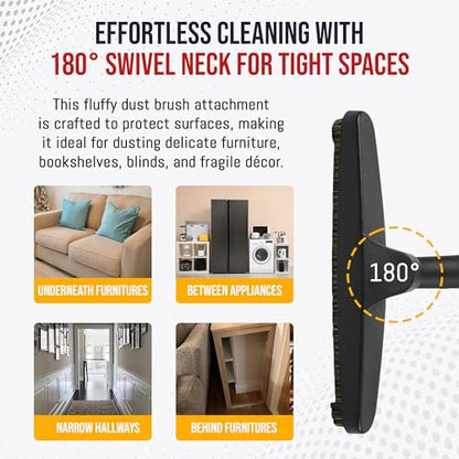 MP Maresh Products Compatible with Shop Vac 1-1/4" Vacuum Cleaners Floor Brush Vacuum Attachment for Wet Dry Shop Vacuums Ideal for Bare Floors and Walls - Durable Efficient Cleaning Tool 12 Inch - size: 12" Wide