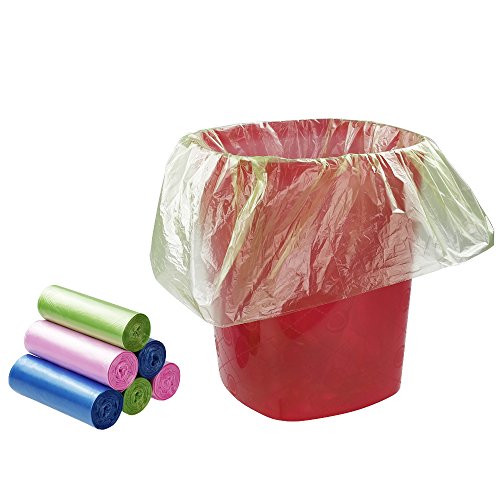 Small Trash Bag, 1.5 Gallon Garbage Bags/Trash Can Liners, 120 Counts | Unscented, Colored, Leakproof, Tear Resistant, for Under-sink Bins, Bedside Cans, Bathroom