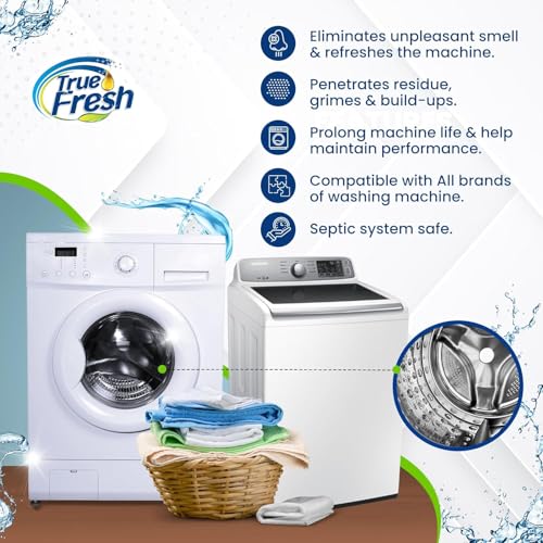 Washing Machine & Dishwasher Cleaner Tablets - 48-Pack Bundle Compatible with Front Loader Top Loader & He Machines and all Dishwashers Removes Buildup Lime Scales and residues - Septic Safe