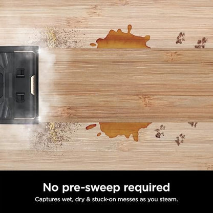 Shark Steam Pickup 3-in-1 Steam Mop Pickup Debris, Deep Scrubs, Steam, & Sanitizes Sealed Hard Floors - All At Once, Lightweight Steam Cleaner for Home with Sealed Hard Floors (Renewed) (Navy) - color: Navy