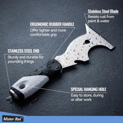 Mister Rui Putty Knife Scraper Tool-Paint Scraper, Floor Scraper for Home Improvement DIY Projects
