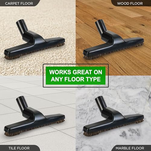 Selgo Universal 1 ¼ Inch (32mm) Black Vacuum Cleaner Floor Brush 10" Wide (1 Brush Only) - size: 1 Brush Only