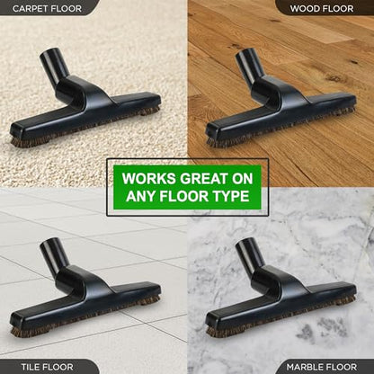 Selgo Universal 1 ¼ Inch (32mm) Black Vacuum Cleaner Floor Brush 10" Wide (1 Brush Only) - size: 1 Brush Only