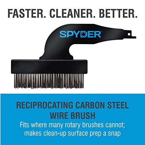 Spyder 400002 Wire Brush Reciprocating Saw Attachment - style: Carbon Steel Blister Pack