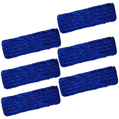 Kleen Handler 24 inch Microfiber Dust Mop | Medium Washable Commercial Mop Head Replacement, Pack of 6 - color: Blue - 24 Inch, size: 6 Pack