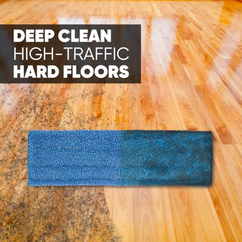 Microfiber Wholesale 18" Absorbent Microfiber Wet Mop Pad - Reusable, Machine Washable, Refills (2 Pack) - size: 18 inch 2 Pack
