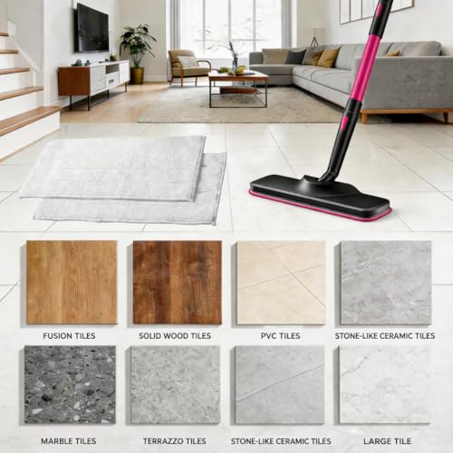 5 Pack Steam Mop Pads, Machine Washable & Reusable Steam Mop Replacement Pads, Powerful Stain Removal and High Absorbency Replacement Mop Pads, Suitable for Various Models Steam Mop