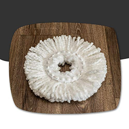 Hurricane Spin Mop Replacement Mop Heads for As Seen On TV Cleaning System by BulbHead, Spin Away Germy, Dirty Water - Super-Absorbent Microfiber Head Holds 10X Weight — 1-Pack - size: 8.5 Inch