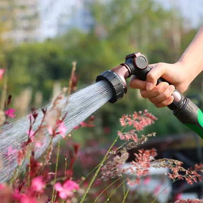 RESTMO Heavy Duty Hose Nozzle, Metal Garden Water Hose Sprayer with 7 Watering Patterns, Thumb Control, On Off Valve, High Pressure Nozzle Sprayer for Watering Plants, Car and Pet Washing - color: Oil Rubbed Bronze