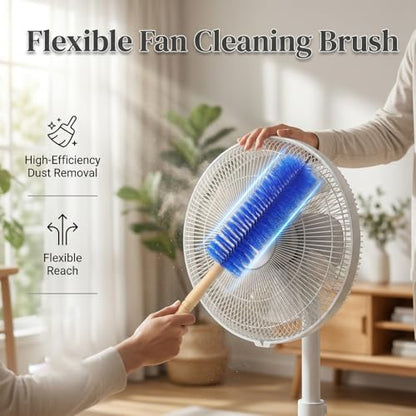 Fan Cleaning Brush, 2026 New Bendable Microfiber Head Dusting Brushes, Reusable Fan Cleaner Brush Dust Remover for Electric Fans, Air Conditioning, Car Vents and Blind - color: Mixed,2pcs, size: 43cm