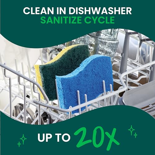 Scotch-Brite Heavy Duty Scrub Sponges, For Washing Dishes and Cleaning Kitchen, 9 Scrub Sponges - size: 9 Scrub Sponges
